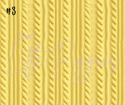 Printed Vinyl - Pastel Knit