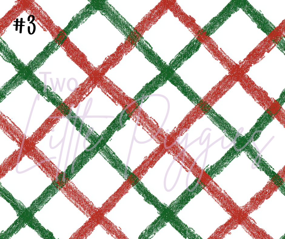 Printed Vinyl - Hand Drawn Christmas