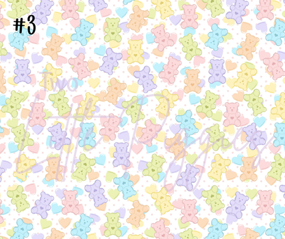 Printed Vinyl - Pastel Gummy Bears