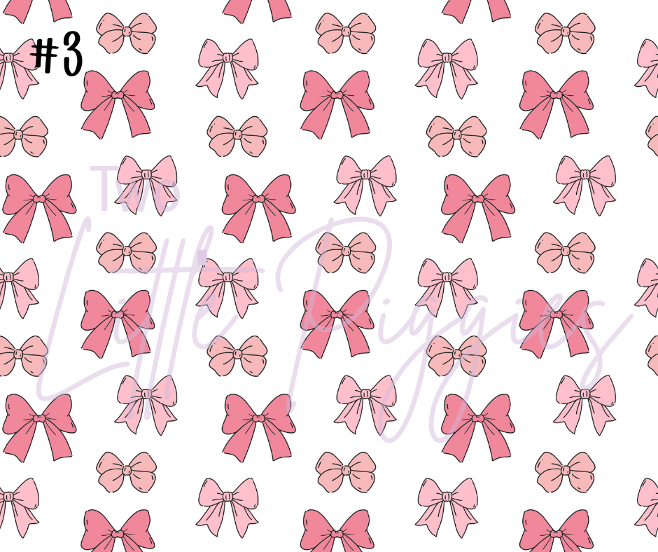 Printed Vinyl - Cutesy Bows Collection