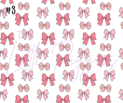 Printed Vinyl - Cutesy Bows Collection