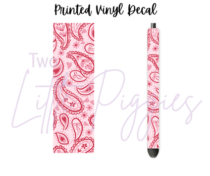 Printed Vinyl - Valentine - Paisley