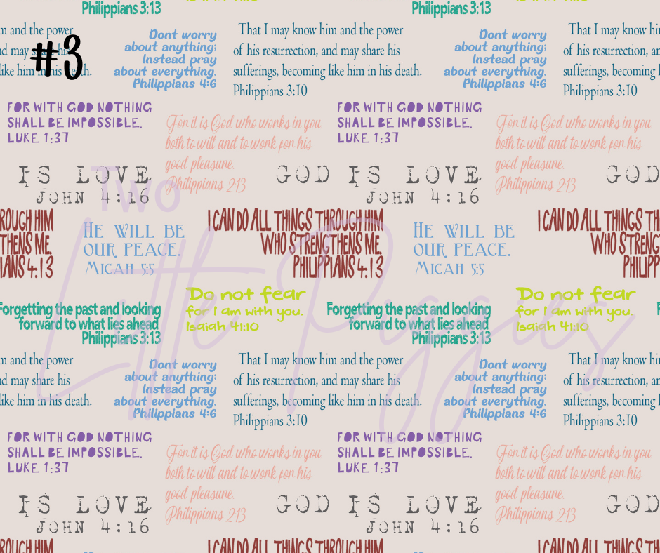 Printed Vinyl - Colorful Crosses