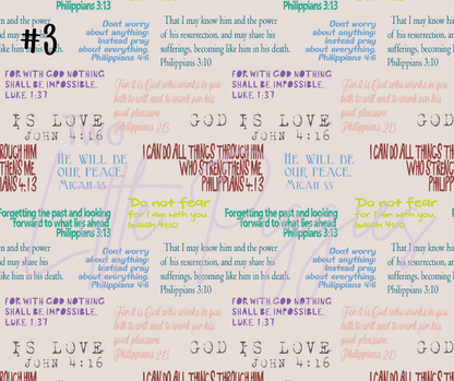 Printed Vinyl - Colorful Crosses