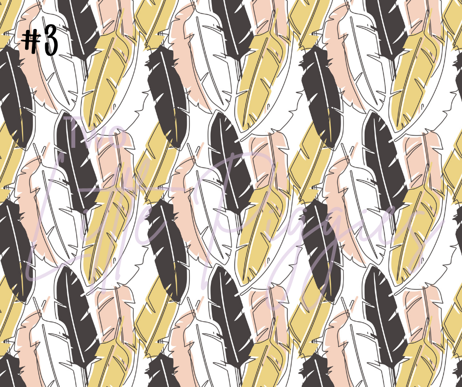 Printed Vinyl - Tropical Leaves Collection