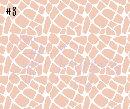 Printed Vinyl - Blush Safari