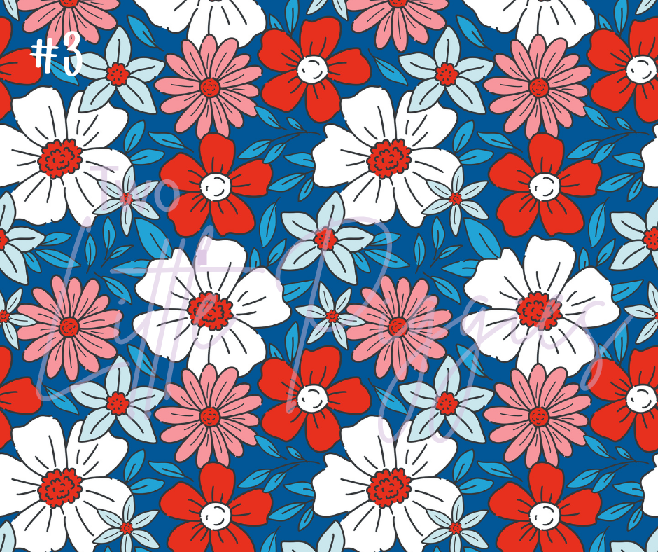 Printed Vinyl - Red, White and Blue Collection