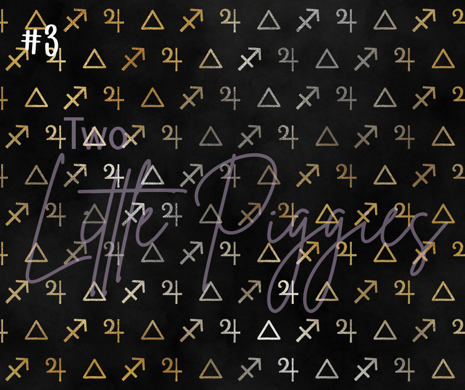 Printed Vinyl - Sagittarius - Black and Gold