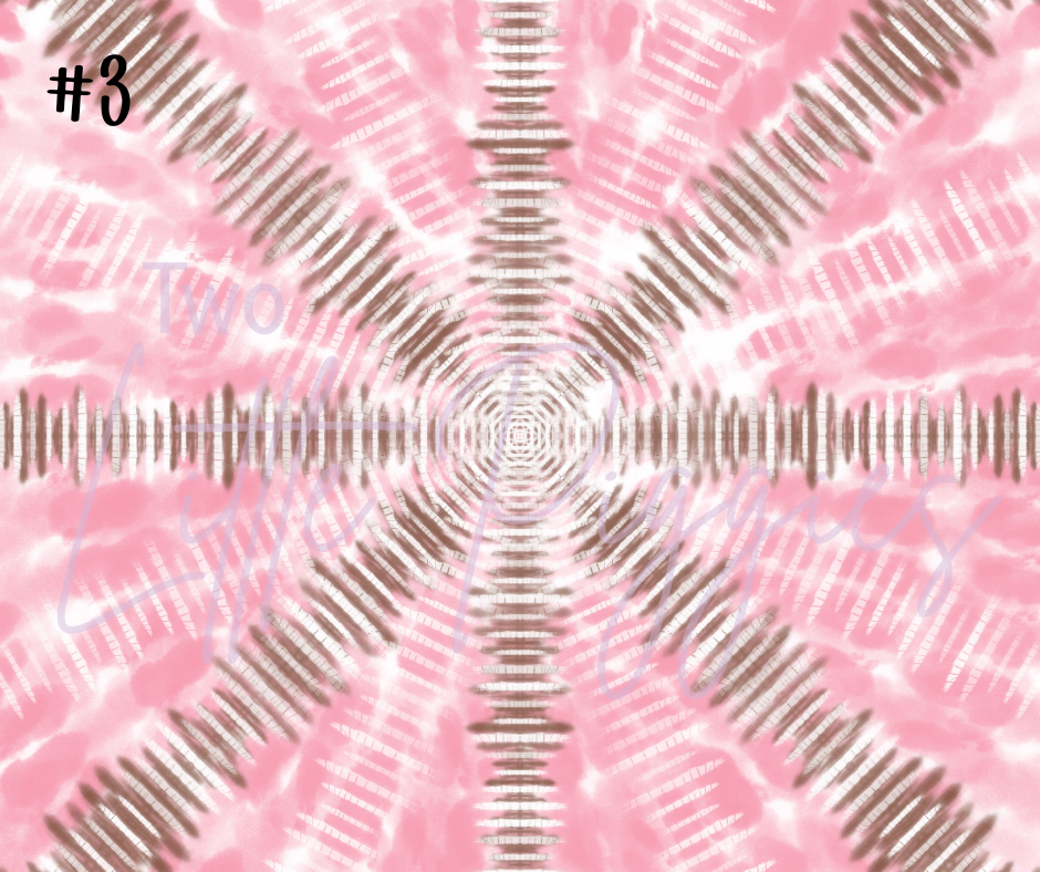 Printed Vinyl - Pastel Tie Dye