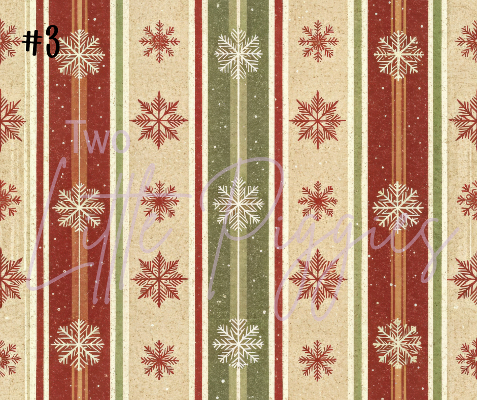 Printed Vinyl - Traditional Christmas