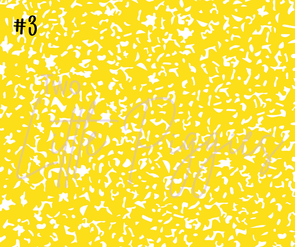 Printed Vinyl - Composition Notebook