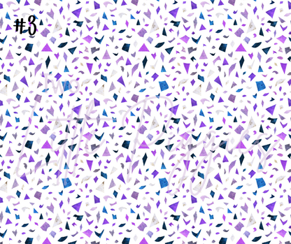 Printed Vinyl - Watercolor - Blue and Purple