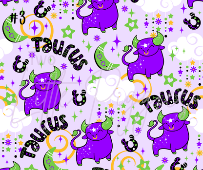 Printed Vinyl - Cutesy Zodiac