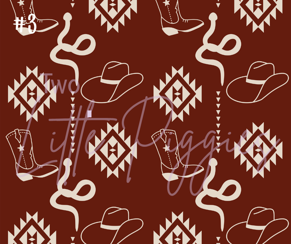 Printed Vinyl - Western Pattern 2 Collection