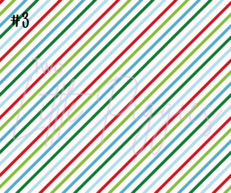 Printed Vinyl - Letters to Santa - Blue