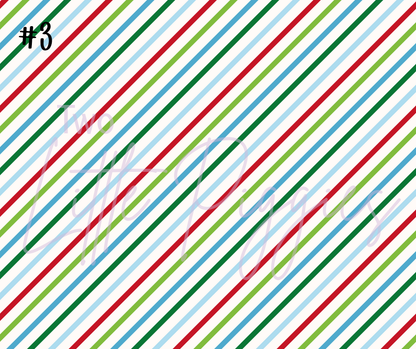 Printed Vinyl - Letters to Santa - Blue