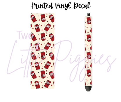 Printed Vinyl - Dr Pepper - Cream