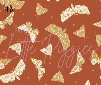 Printed Vinyl - Checkers - Earthy Insects