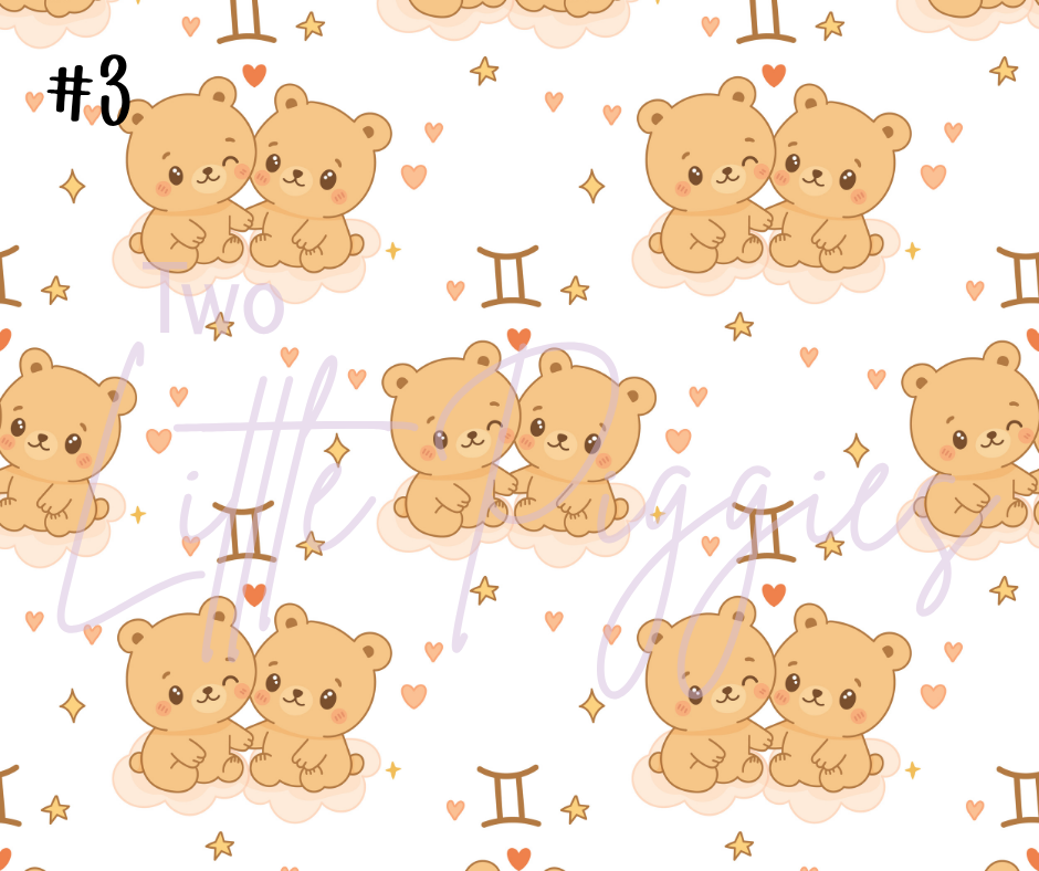 Printed Vinyl - Baby Zodiac