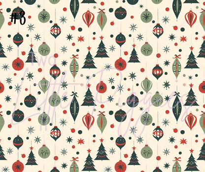 Printed Vinyl - 50s Christmas