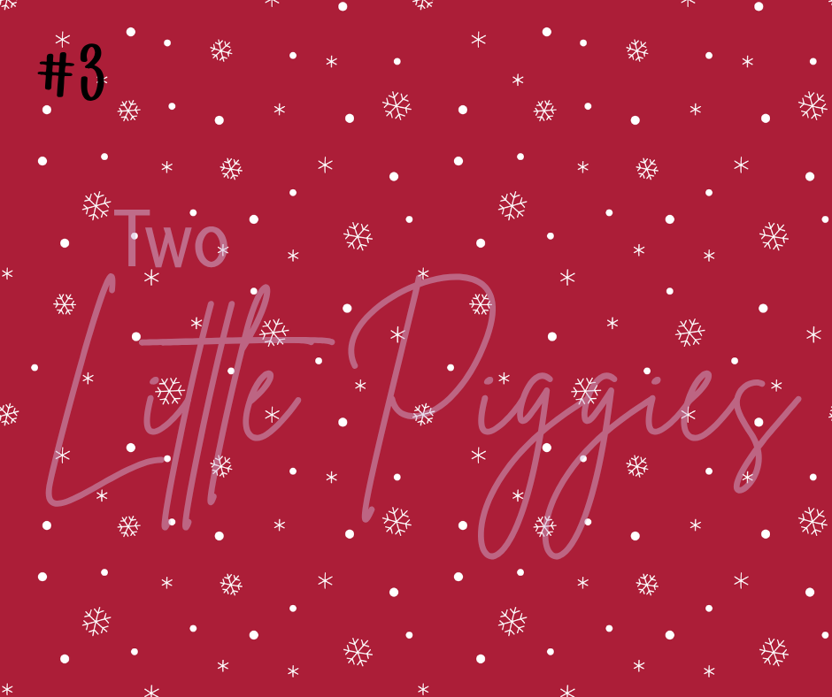 Printed Vinyl - Christmas - Navy and Berry