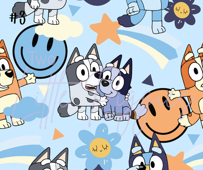 Printed Vinyl - Blue Dog