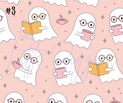 Printed Vinyl - Girl Ghosts and Books