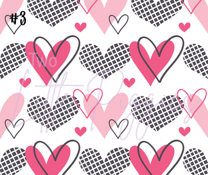 Printed Vinyl - Valentine Hearts