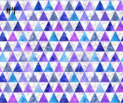 Printed Vinyl - Watercolor - Blue and Purple