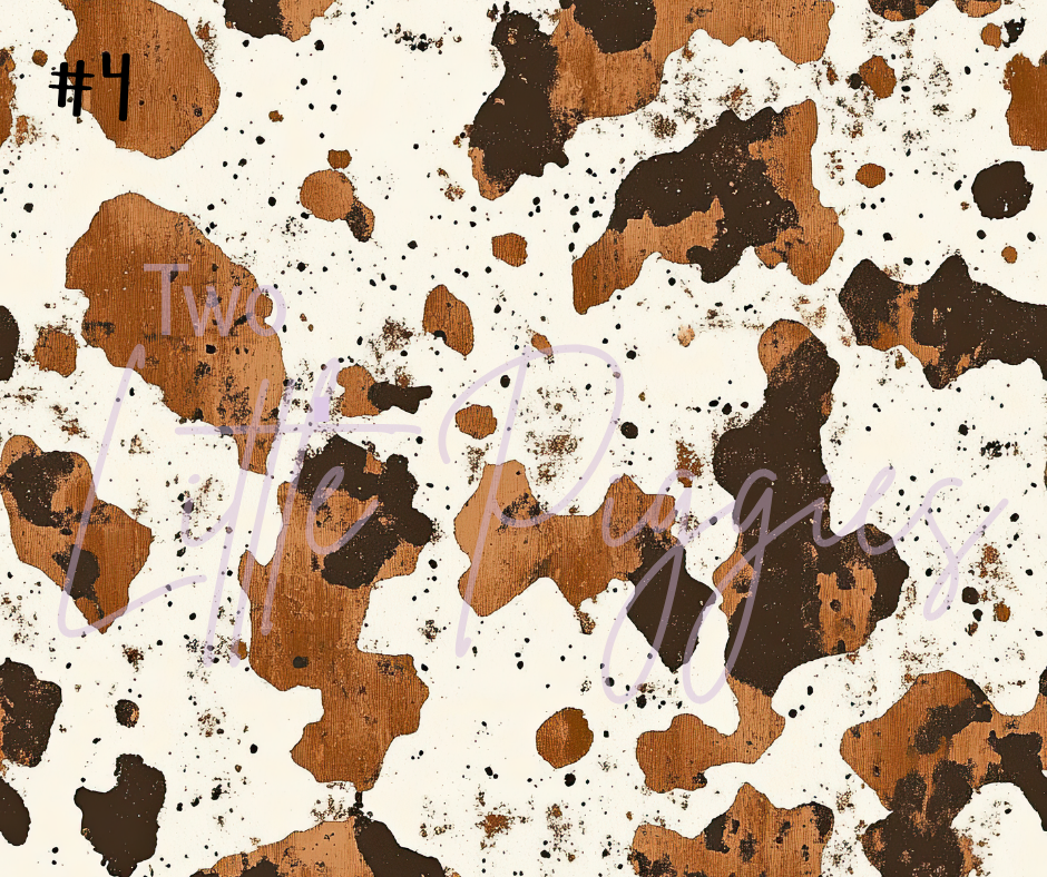 Printed Vinyl - Cowhide Collection