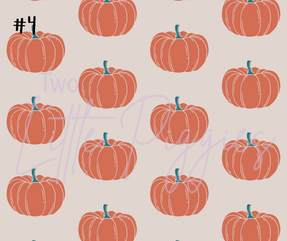 Printed Vinyl - Teal Pumpkin
