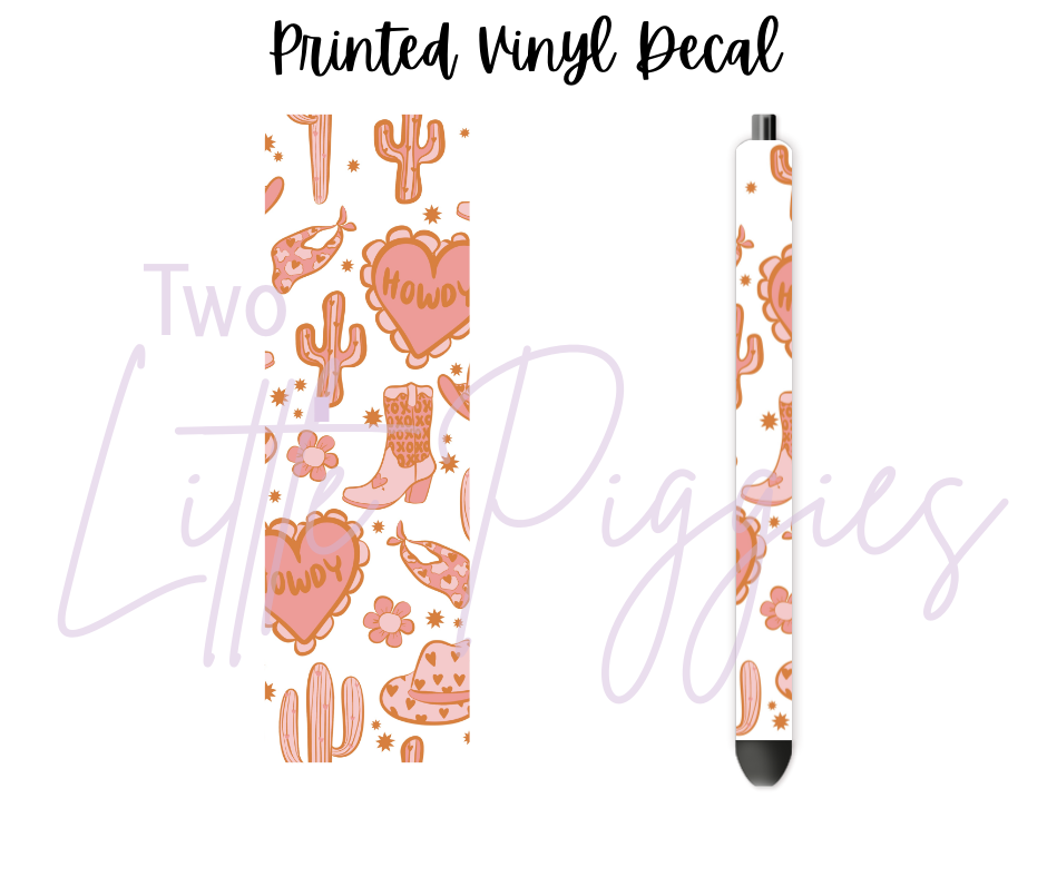 Printed Vinyl - Valentine - Western