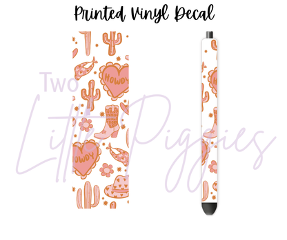 Printed Vinyl - Valentine - Western