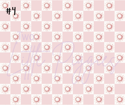 Printed Vinyl - Pink Camping