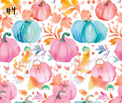 Printed Vinyl - Watercolor Pumpkin