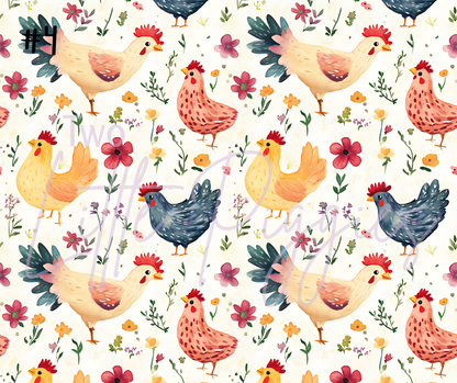 Printed Vinyl - Chickens 2