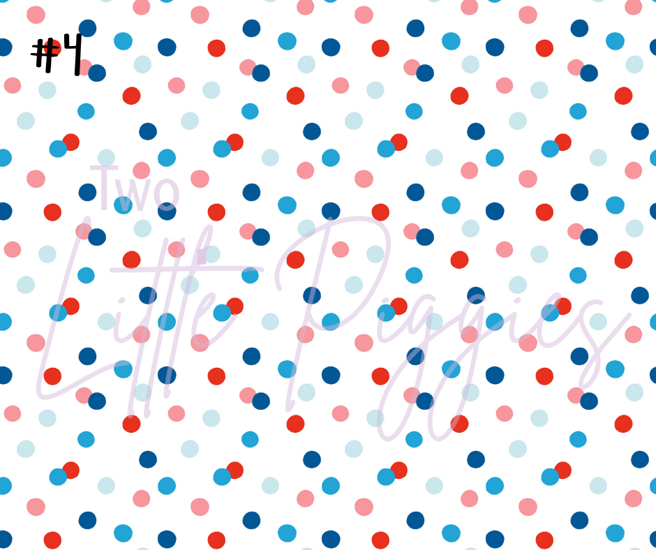 Printed Vinyl - Red, White and Blue Collection