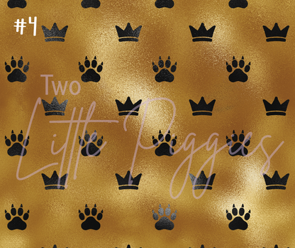 Printed Vinyl - Leo - Black and Gold