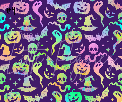 Printed Vinyl - Halloween - Rainbow Halloween