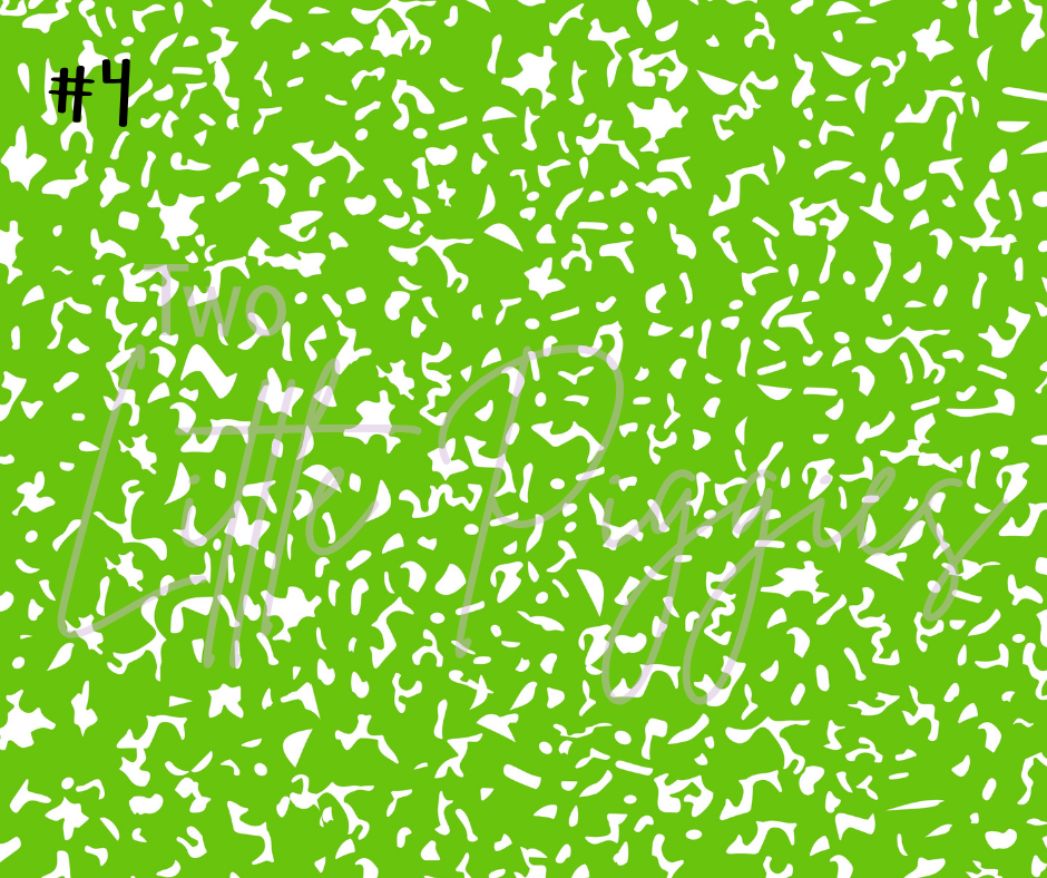 Printed Vinyl - Composition Notebook