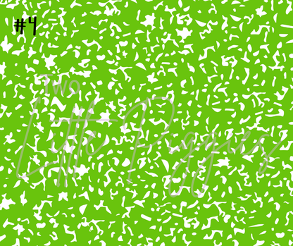 Printed Vinyl - Composition Notebook