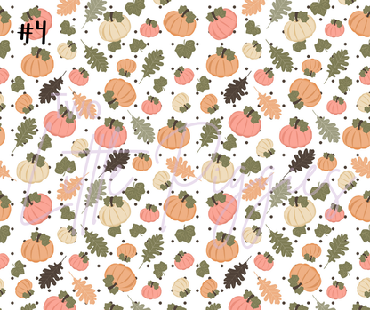 Printed Vinyl - Fall Pumpkins