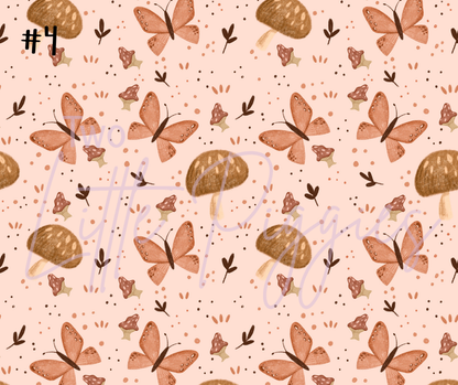 Printed Vinyl - Autumn Mushrooms