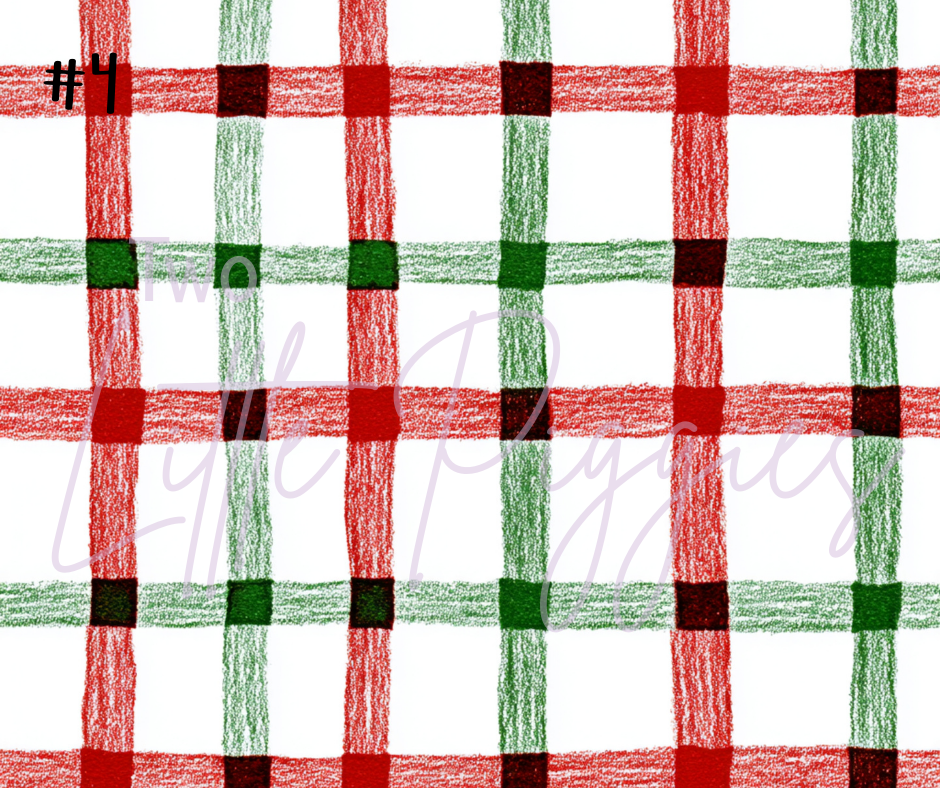 Printed Vinyl - Hand Drawn Christmas