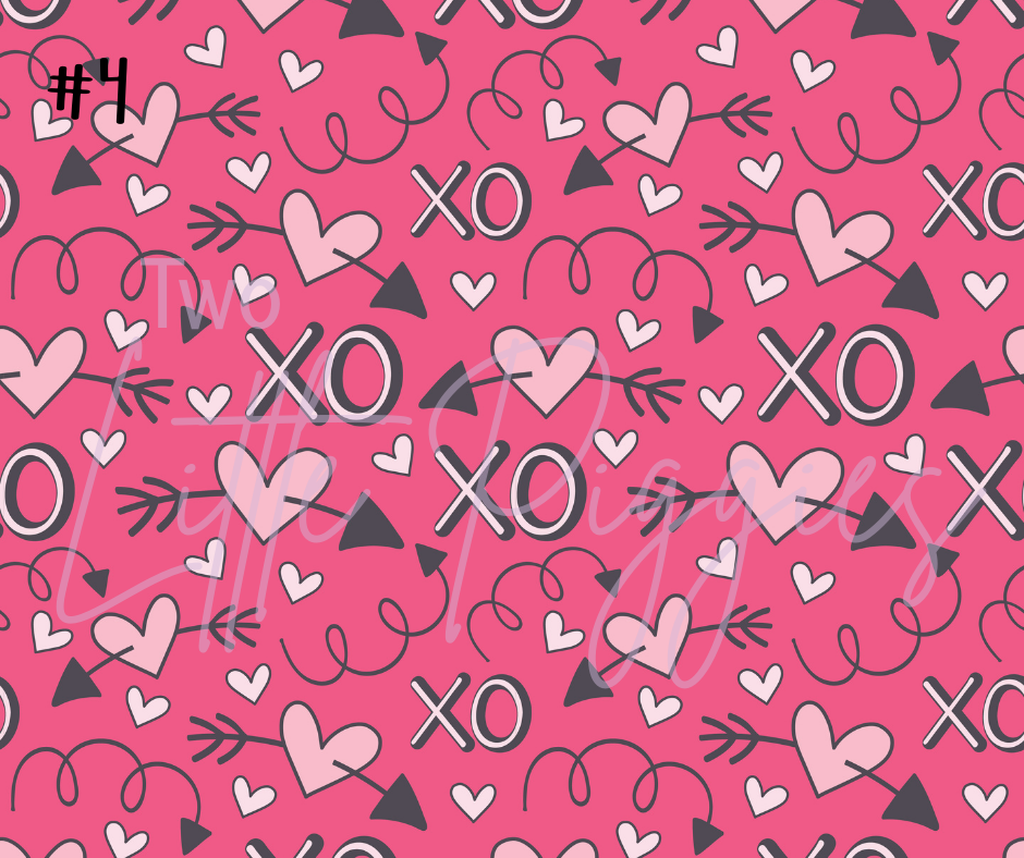 Printed Vinyl - Valentine Hearts