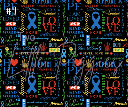 Printed Vinyl - Autism Awareness