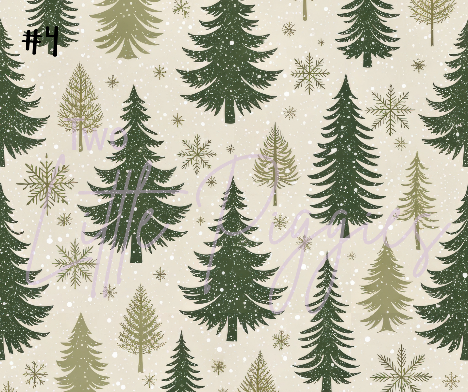 Printed Vinyl - Traditional Christmas