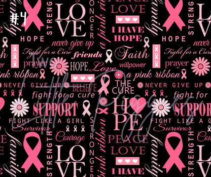 Printed Vinyl - Breast Cancer Awareness