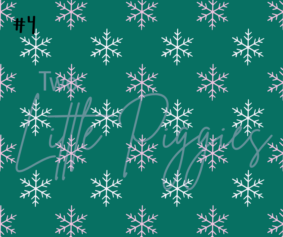 Printed Vinyl - Peppermint Holiday
