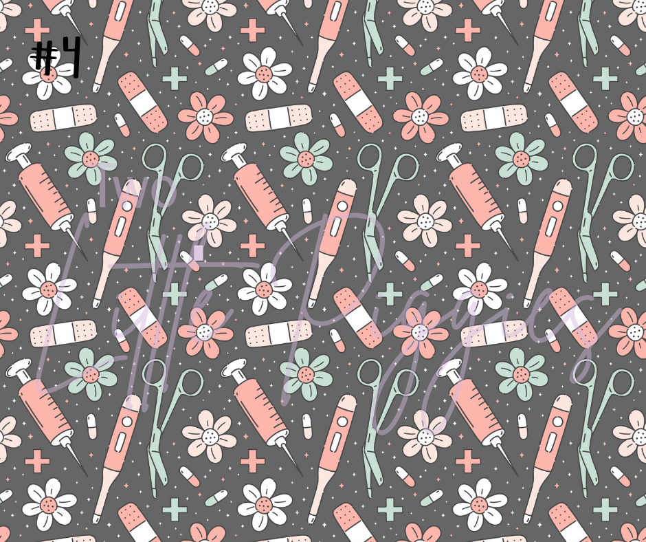 Printed Vinyl - Nurse Life Collection